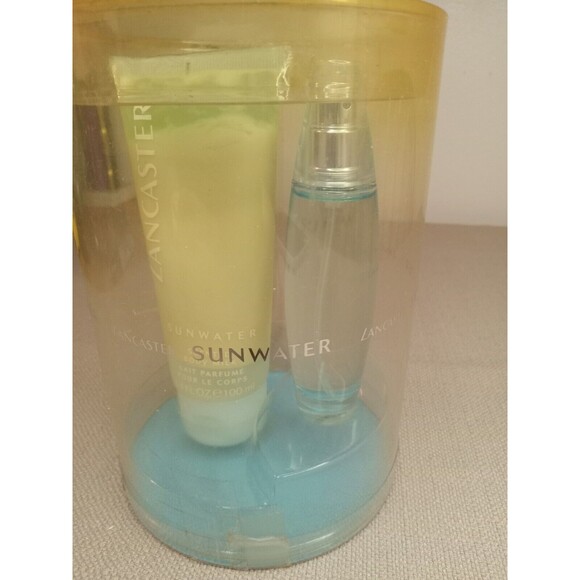 LANCASTER  sunwater sheer wonders 2pcs set 1.FL OZ + BODY MILK 3.4 FL OZ VINTAGE - Picture 3 of 4